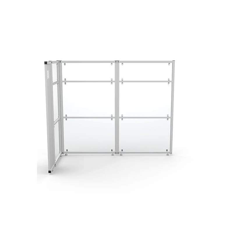 VersaDesk WorkNest 66"H x 79.5"W L-Shaped Cubicle Panel Workstation, White (WNCL-7248-W) image 1