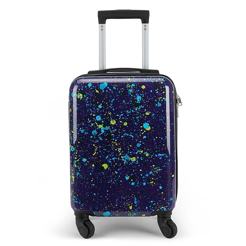 Bioworld Paint Splatter 18" Hardside Suitcase, 4-Wheeled Spinner, Multicolor (LRY5LB1VIGSB00) image 1