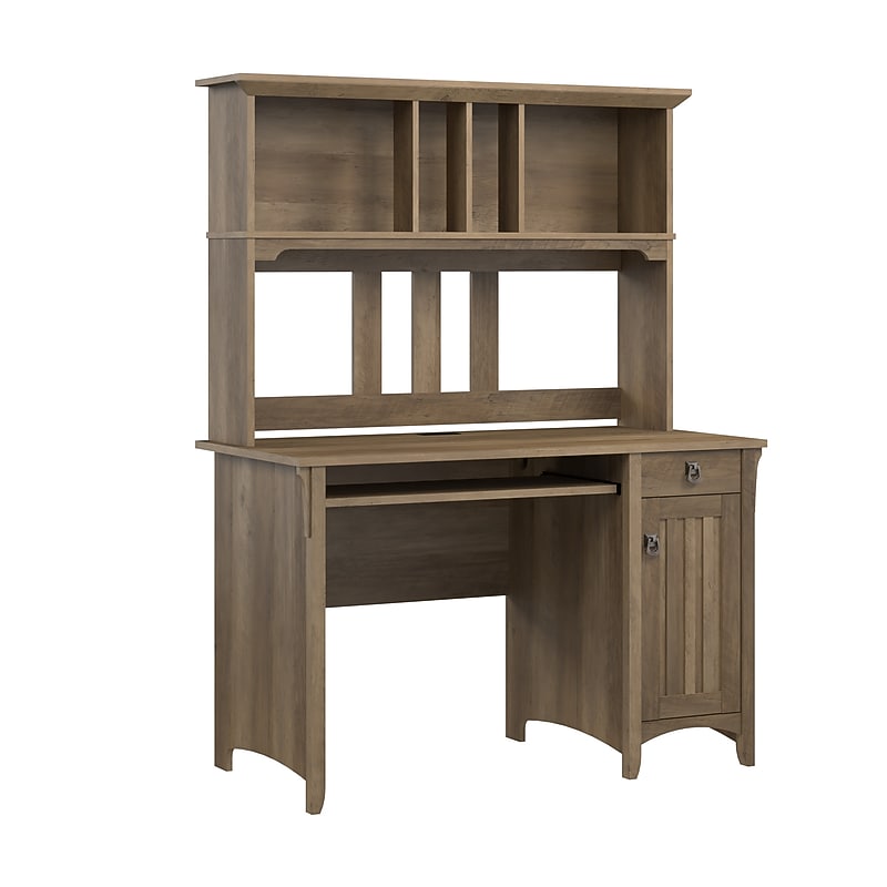 Bush Furniture Salinas 48"W Small Computer Desk with Hutch, Reclaimed Pine (MY72408-03) image 1
