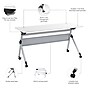 Bush Business Furniture Envision 60"W Foldable Training Room Table, White (NVW160"WHK)~#|#~AC7E4B1A-A026-4D64-8C1617CEEE5A0300_sc7