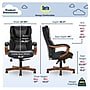 Serta Conway Big & Tall Ergonomic Bonded Leather Swivel Executive Chair, Black/Brown (CHR100007)~#|#~AC803879-C6B4-4F85-9CE4173E4982B5F5_sc7