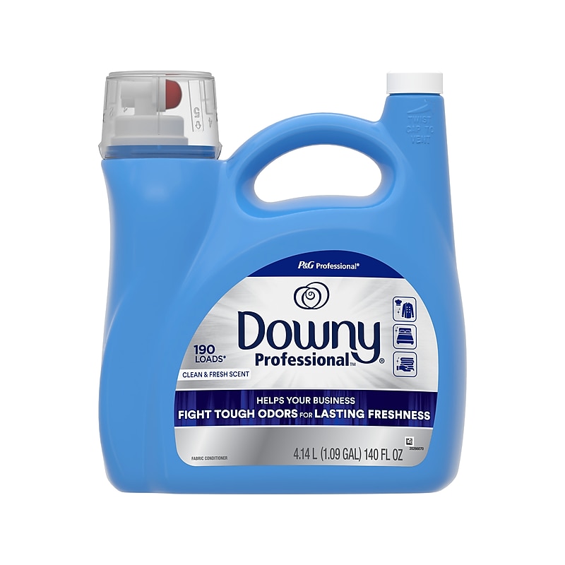 Downy Professional Liquid Fabric Softener, Clean & Fresh, 190 Loads, 140 oz. (14052) image 1
