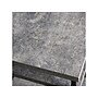 Household Essentials Jamestown 19.8"W x 19.8"D Laminate Side/End Table, Rustic Slate Concrete/Black (8098-1)~#|#~AC81A337-93F0-4E9F-A0A1ED29DBCE20CA_sc7