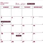 2026 Brownline Classic 22" x 17" Monthly Desk Pad Calendar, Burgundy/White (C1731V)~#|#~AC82983B-F264-43D0-B512328DBC057FCC_sc7