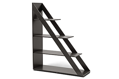 Baxton Studio Psinta 4-Shelf Modern Shelving Unit, 59″ x 47.75″ x 15.87″, Dark Brown (91-4513-HiT) Sansujyuku sansujyuku.com