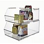 Azar Displays Large Narrow Plastic Storage Bin, Clear, 4/Pack (556712-4PK)~#|#~AC8372BA-A5EC-4A4C-9C82C759A6601DE6_sc7