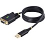 StarTech 3.3' USB-A to RS-232 Serial Adapter Cable, Male to Male, Black, 'DI Chip, COM Retention (1P3FFCNB-USB-SERIAL)~#|#~AC8A66F1-841E-4399-B1207A1CDB39AFFF_sc7