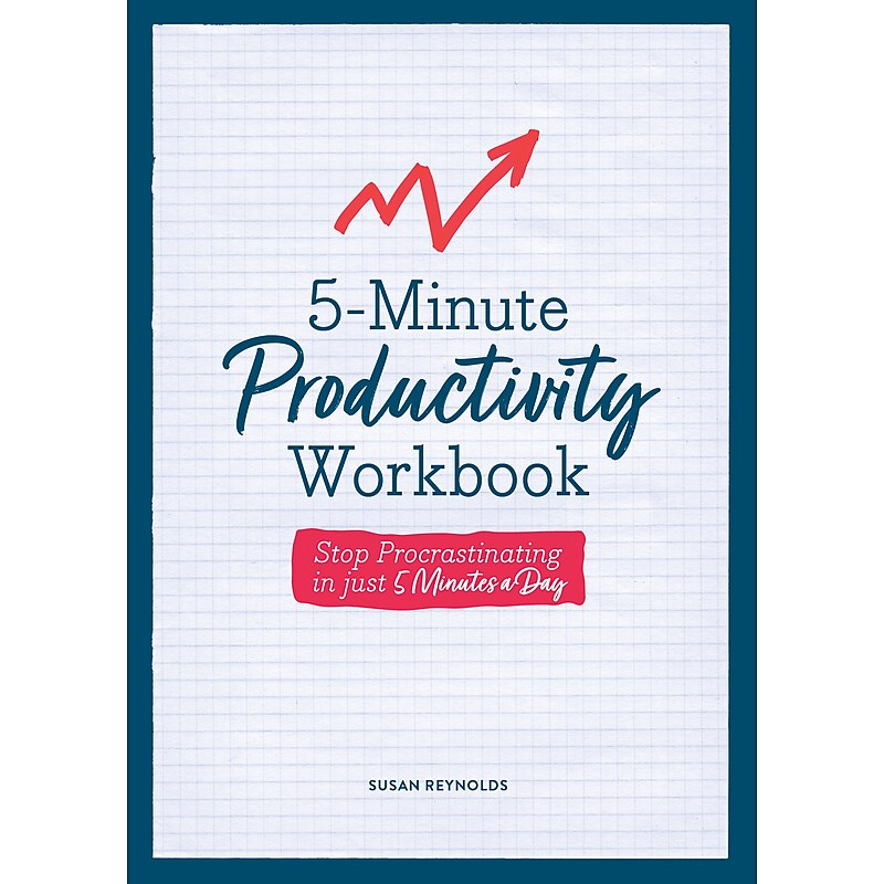 Quarto 5-Minute Productivity Guided Journal, 6.30" x 8.27", White, 192 Pages (9780785842057) image 1
