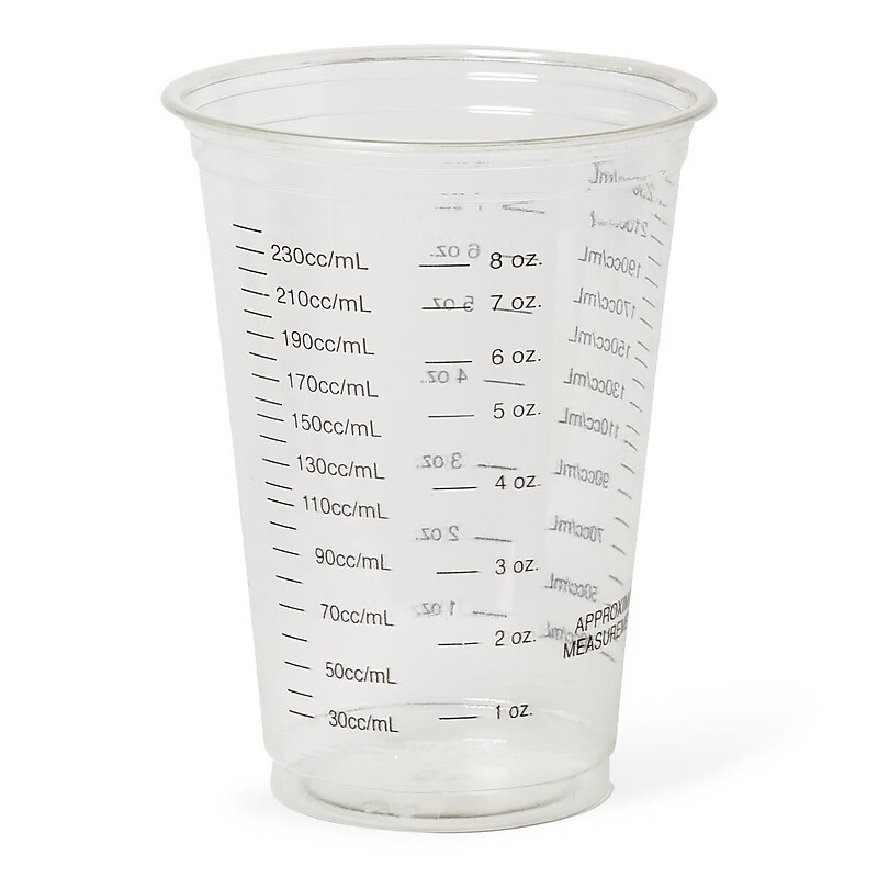 Graduated Disposable Plastic Drinking Cups, 10oz, 50/Pack, 20 Packs/Carton (NON03010BAR) image 1