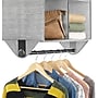 Whitmor 4-Section Fabric Closet Organizer with Built-in Chrome Garment Rod, Gray (5455-10199)~#|#~AC91A937-7BA3-41F6-AFB6050AA8837087_sc7