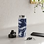 DENY Designs Marble Indigo Stainless Steel Double Wall Insulated Water Bottle, 18 oz. (75351-WBTL05)~#|#~AC92CEEA-BC72-4C3F-87186CA7C132FE4B_sc7