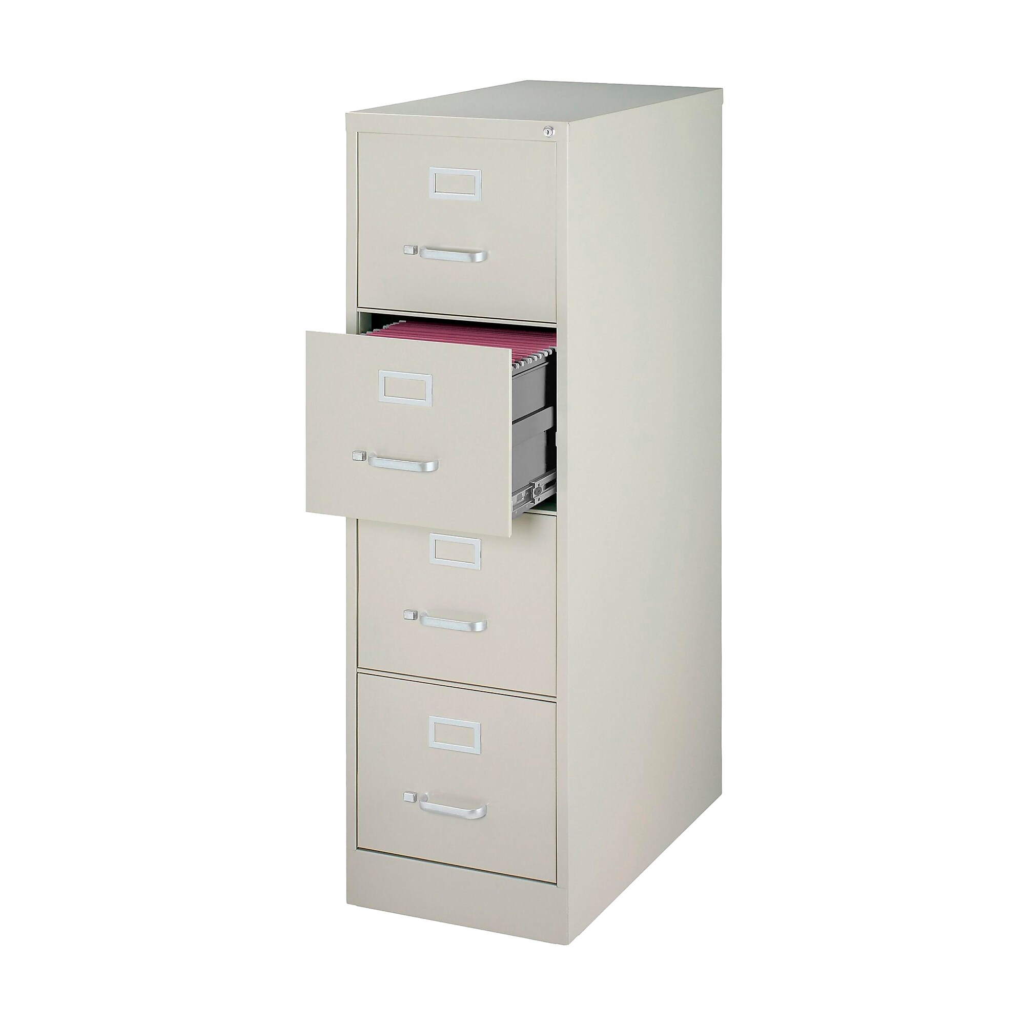 Staples Heavy Duty 4 File Drawer Vertical File Cabinet, Gray, Letter, 26.5″D (13445D) Sansujyuku sansujyuku.com