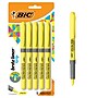 BIC Brite Liner Highlighter with Grip, Chisel Tip, Yellow, 5/Pack (31289)~#|#~AC98791A-5AA8-48B9-A263914DC1B76D13_sc7