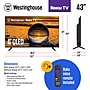 Westinghouse 43" Edgeless QLED 4K Ultra HD Roku TV (WR43QX400)~#|#~AC9ACCB9-1811-464C-92A3620B6DEEB58D_sc7