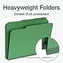 Pendaflex Recycled File Folder, 1/3-Cut Tab, Assorted, Letter Size, Green, 25/Box (1007009)~#|#~AC9E833F-B5D3-4997-A4916E5D74301793_sc7