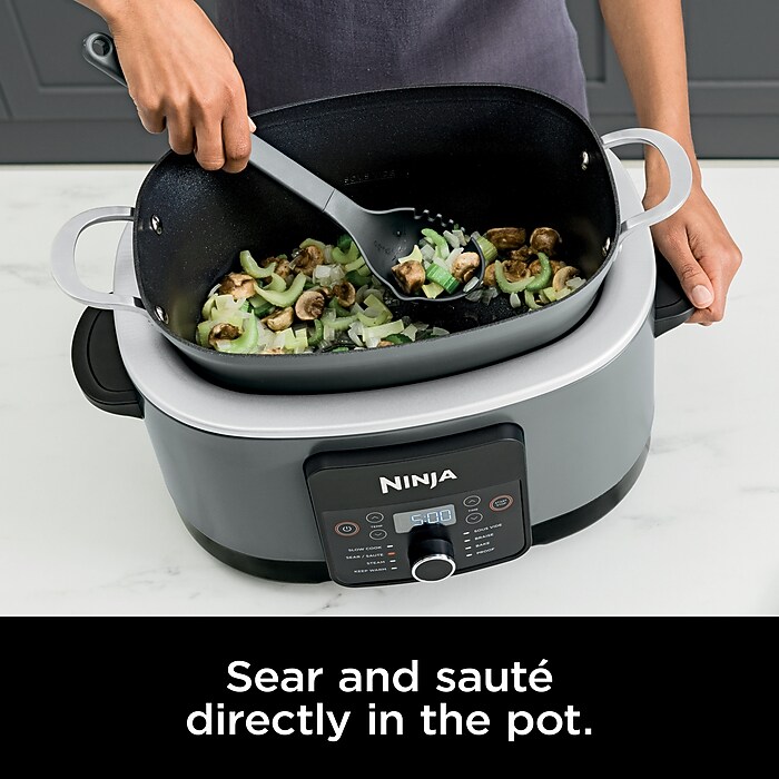 Ninja Foodi 8.5 Qt. Slow Cooker, Seasalt Grey (MC1001) | Staples
