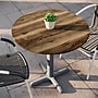 Flash Furniture TopGuard 31.25" Round Wood  Restaurant Dining Table and Base, Natural/Silver Base (STRD31NATT2222S)~#|#~ACA10384-8ED2-4C7A-96C439A5CC34DAF0_sc7