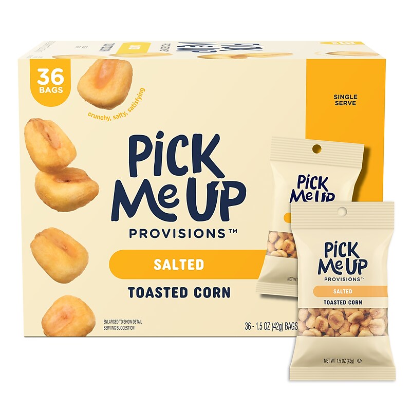Pick Me Up Provisions™ Salted Toasted Corn, 1.5 oz., 36 Bags/Box (PM63393) image 1