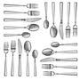 MegaChef Cravat Stainless Steel Flatware Set, 20 Piece~#|#~ACA72546-5FE6-495D-89432FB5A5B5881C_sc7