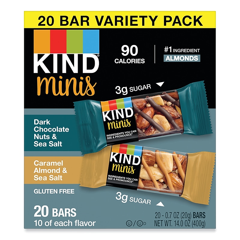 KIND Minis Nuts & Sea Salt Nut Bars Variety image 1