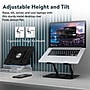Uncaged Ergonomics 10.2" x 10" Metal Swivel Laptop Stand 2.0, Black (SLS-Black)~#|#~ACA80D34-DD44-4DBA-8861209C4E1D92DD_sc7