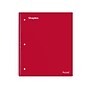 Staples Premium Poly 5-Subject Notebook, 8.5" x 11", College Ruled, 200 Sheets, Red (ST58319)~#|#~ACA9D4C5-2BF1-4FFF-921B42A021707F21_sc7