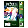 Avery Ready Index Table of Contents EcoFriendly Paper Dividers, 1-12 Tabs, Multicolor, 3 Sets/Pack (11083)~#|#~ACB3712F-626F-42E7-909190EEC8F85615_sc7