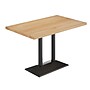 Flash Furniture Bennett Wooden Commercial Indoor Table, 48" x 30", Natural Top/Black Base (GSF3048NTTB002B)~#|#~ACB6DE34-DB79-4943-84B2C5D4DCE66F81_sc7