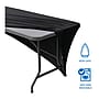 Iceberg 96"L x 30"W Stretch-Fabric Table Cover, Black (16531)~#|#~ACB88656-CA27-42F3-82ADAF316414293A_sc7