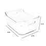 Isaac Jacobs Small Plastic Storage Bins with Handles, 4.1" x 6.7" x 9.4", Clear, 4/Pack (PD01-S4)~#|#~ACBB8AB6-0D2E-4C3E-A7EBD7BE3EF503F3_sc7