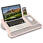 LapGear Home Office Pro 21.1" x 14.1" x 2.6" Lap Desk, Pink Blush (91604)~#|#~ACBCE9B4-8080-42A7-B9EC7A0A076414EF_sc7