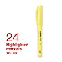 Staples Hype Stick Highlighter, Chisel Tip, Yellow, 24/Pack (ST62939)~#|#~ACBE6E8D-8BBC-46F3-BF347372BF9CB5F7_sc7