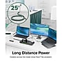 Plugable 12-Outlet Power Strip with 2-Port USB Charger, 25 ft., Black (PS12-USB25)~#|#~ACC47A11-497E-4930-B925FEE1782F3C70_sc7