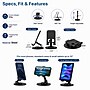 Uncaged Ergonomics Swivel Cell Phone Stand with 360° Rotation and Adjustable Tilt, Foldable Metal Design, Black (SPS-Black)~#|#~ACC6E355-F83C-4AAA-BC5E3D229DE18A04_sc7