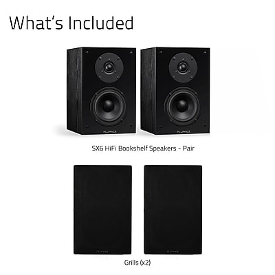 Fluance Elite High Definition SX6-BK 2-Way Bookshelf Speakers - Thumbnail 4