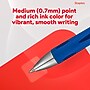 Staples Sonix Retractable Gel Pens, Medium Point, 0.7mm, Blue Ink, Dozen (13563-CC)~#|#~ACD4A6F1-2BBC-4F50-86F12009FEDA6DE7_sc7