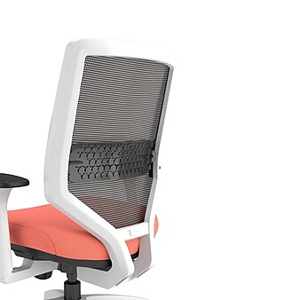 Union & Scale™ Lewis Ergonomic Mesh Back Computer and Desk Chair, Salmon (UN55654-CC)
