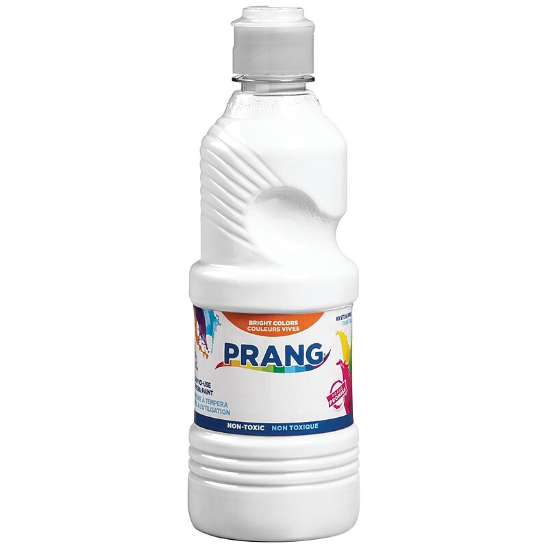Prang Ready-to-Use Washable Tempera Paint, White, 16 oz. (21609) image 1