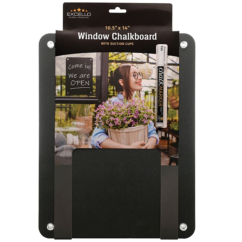 Excello Global Products Black Chalkboard, 14" x 10.5" (EGP-HD-0513-S) image 1