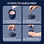 bentgo Snack Container, 2-Compartment, Navy, 20 oz. (BGSNKCP-N)~#|#~ACE32ACC-A606-4852-AA83B77BDAB90E1F_sc7