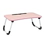 Mind Reader 13.75" x 23.5" MDF/Metal Lap Desk/Laptop Stand With Folding Legs, Pink (LBSTUDY-PNK)~#|#~ACE6F138-165E-40FD-AC26A71427530EC2_sc7