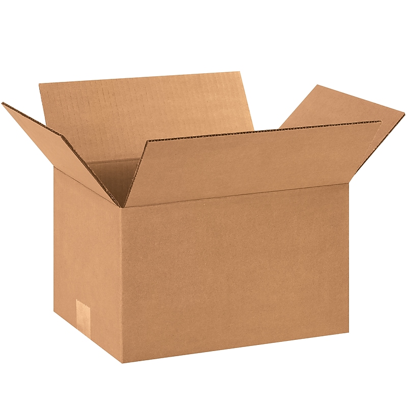 12" x 9" x 7" Shipping Boxes, 32 ECT Brown, 25/Bundle (1297) image 1