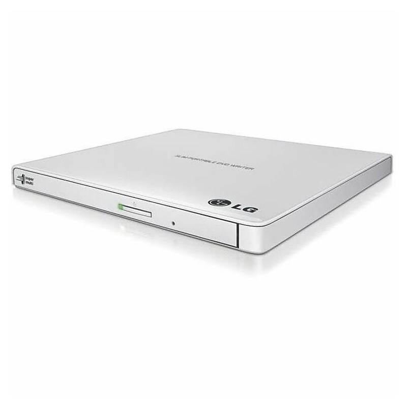 LG Ultra-Slim Portable DVD Burner and Drive, White (GP65NW60) image 1