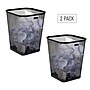 Mind Reader Metal Trash Can Without Lid, 5 Gallon, Black, 2/Pack (2SQUAGA-BLK)~#|#~ACF3F5D5-F602-4C38-AC3BEA91274A6F3F_sc7