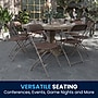 Flash Furniture HERCULES™ Plastic Armless Folding Chair, Premium Brown, 10/Pack~#|#~ACFD1470-8093-46E4-8DFCD2E06503B549_sc7