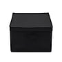 Household Essentials Extra Large Stackable Folding Fabric Storage Bin, 10" x 16"x 19", 52.64 Qt., Black, 2/Pack (7615-1)~#|#~ACFD9A39-21CA-4D95-908E631CC344E433_sc7