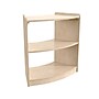 Flash Furniture Bright Beginnings 2-Section Open Corner Storage Unit, 24.5"H x 24"W x 11.75"D, Brown (MK-KE24060-GG)~#|#~ACFDEDB0-BCAF-495A-A1999EA18B12665F_sc7