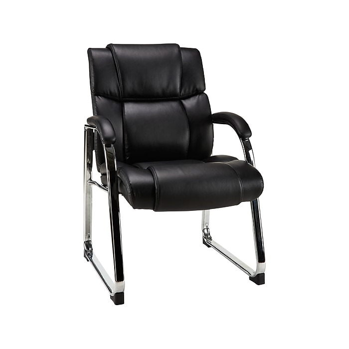 Staples Guest & Reception Chair, Bonded Leather | Staples