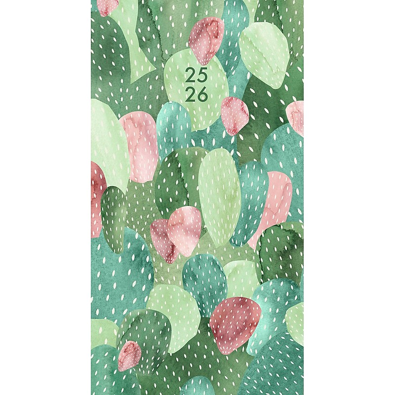 2025-2026 Willow Creek Cactus 3.5" x 6.5" Calendar Year Yearly Planner, Paperboard Cover (48665) image 1
