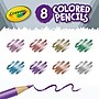 Crayola Metallic Colored Pencils, Assorted Colors, 8/Pack, 6 Packs/Bundle (BIN683708-6)~#|#~AD06EDD0-64B5-4425-92301F9BEDE182DC_sc7